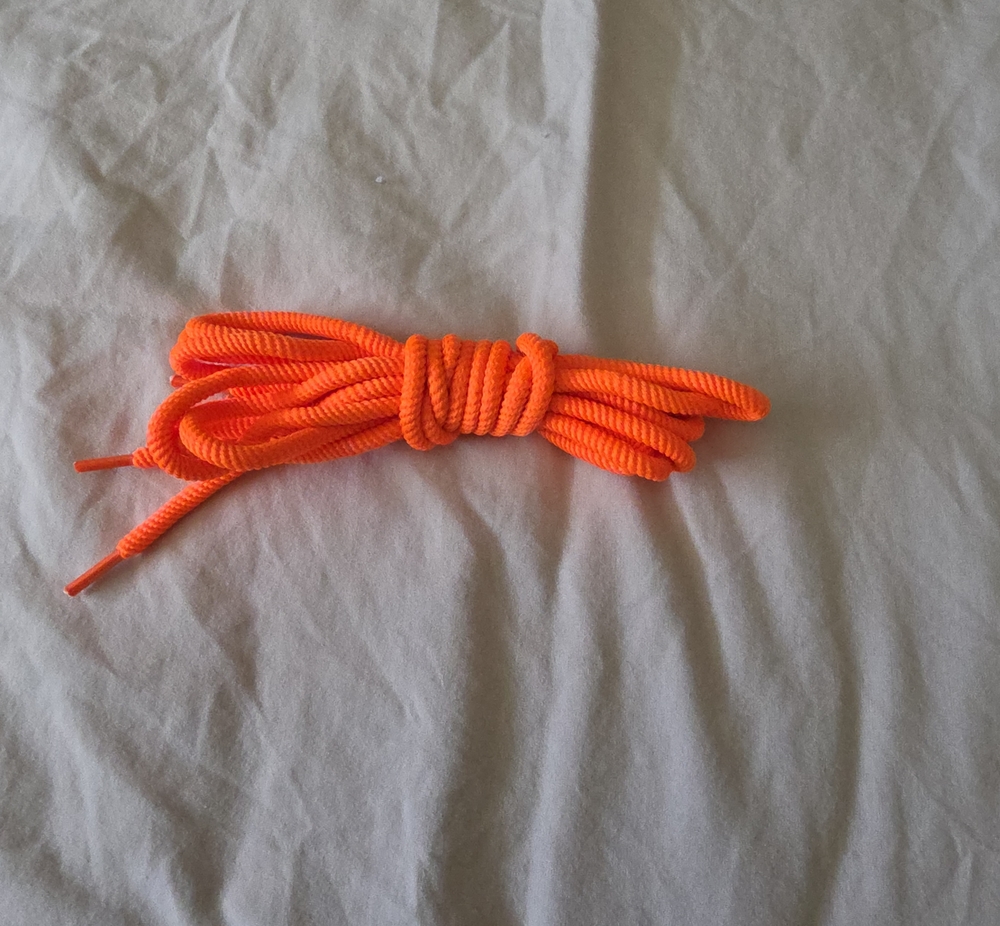 Bright Orange Round Shoelaces for Men Accessories